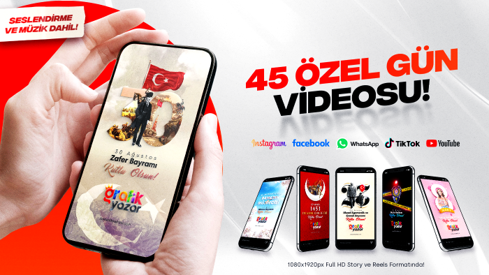 45 özel gün videosu hazırlarım