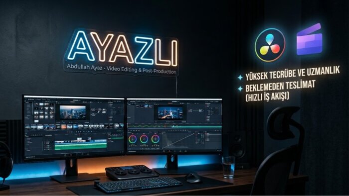 videolarınıza profesyonel kurgu yapıyorum