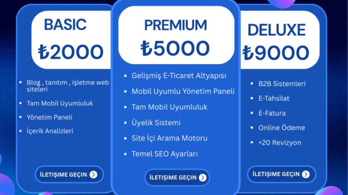 size özel profesyonel web sitesi tasarlıyorum