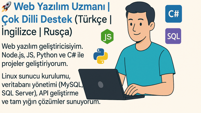Size Profesyonel Web Sitesi ve Yazılım Çözümleri Sunarım