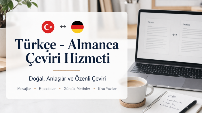 hızlı ve doğru Almanca çeviri yaparım