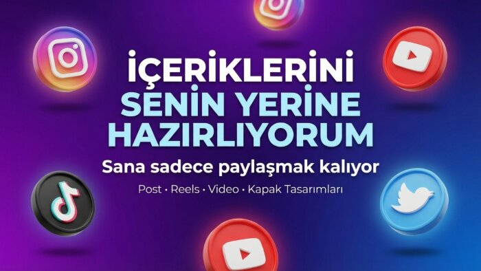 sosyal medya hesabınıza ait özgün tasarımlar yaparım
