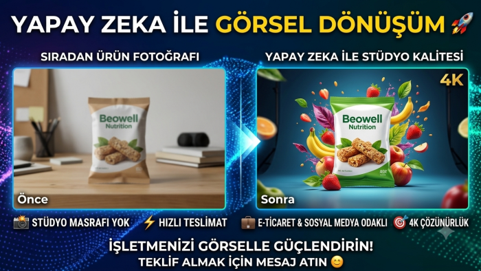 işletmeniz için yapay zeka destekli ürün görseli yaparım