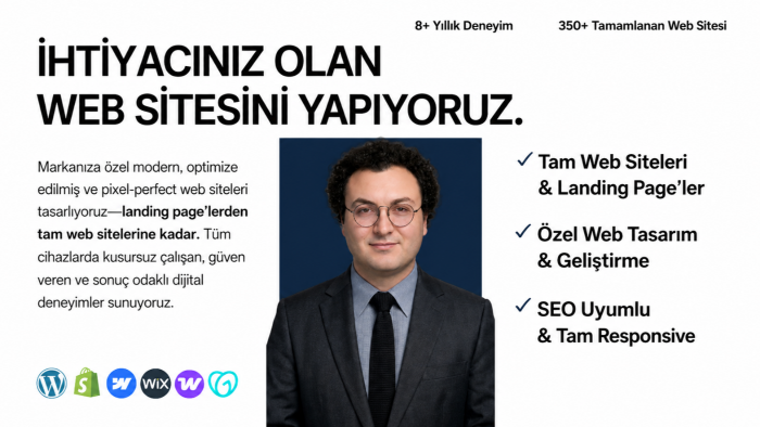 ihtiyaca uygun web sitesi yazabilirim