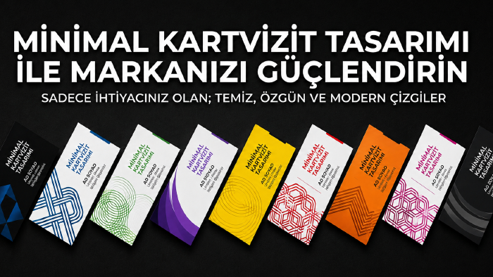 minimalist ve özgün kartvizit tasarımları yaparım