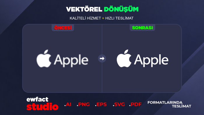 logo iyileştirme kalite arttırma ve vektörel dönüşüm yaparım