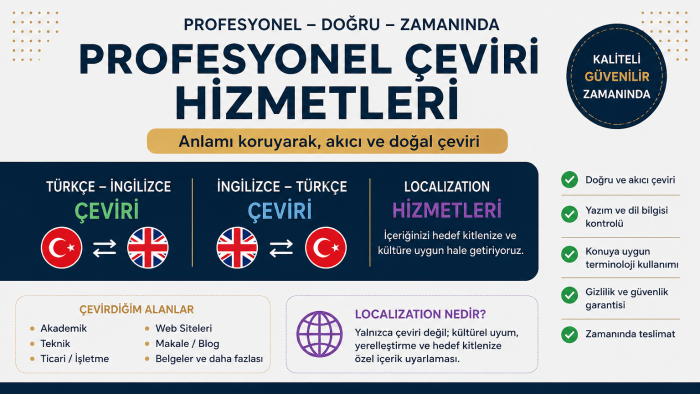 metinlerinizi doğal ve anlaşılır bir dille çeviririm