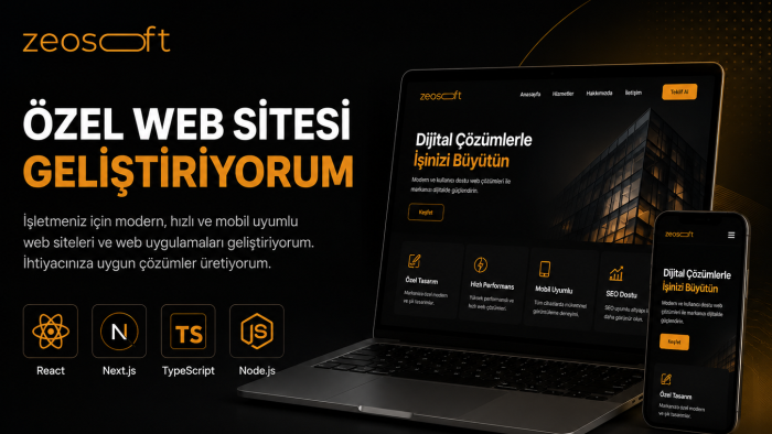  özel modern ve profesyonel web siteleri geliştirebilirim