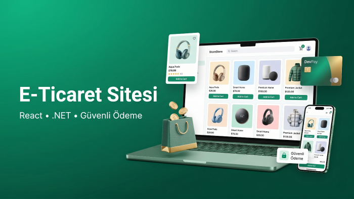 react ve .net ile özel e-ticaret sitesi geliştiririm