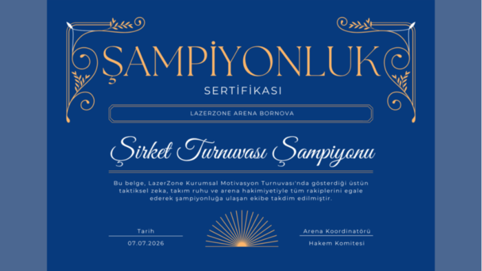 etkinlikleriniz için kurumsal sertifika tasarlarım
