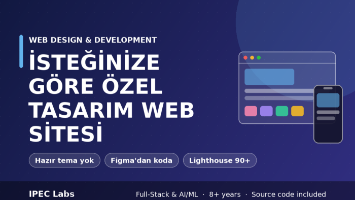 isteğinize göre özel tasarım web sitesi yaparım