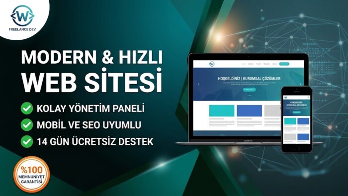 mobil uyumlu ve modern web siteleri geliştirebilirim