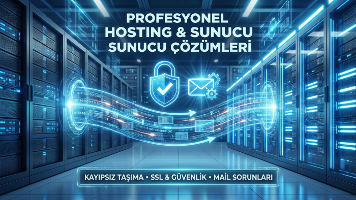 site taşıma sunucu kurulumu ve mail sorunlarını çözerim