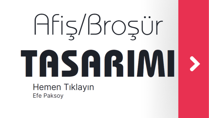 dikkat çekici afiş ve broşürleri tasarlarım