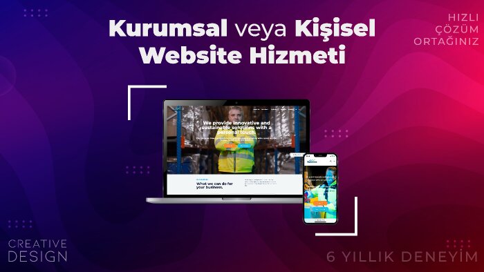 anahtar teslim websitenizi yapabilirim