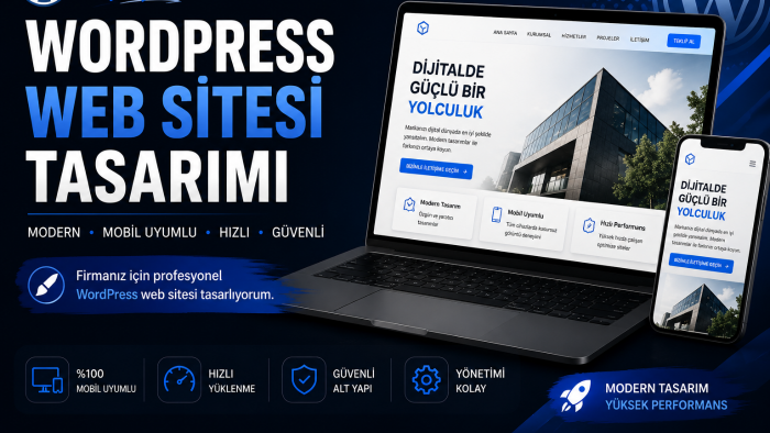 WordPress ile modern ve mobil uyumlu web sitesi tasarlarım