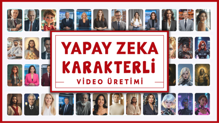 yapay zekayla karakterleri konuşturup video üretirim