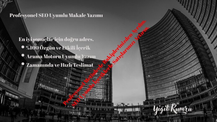 özgün metinler yazıyorum