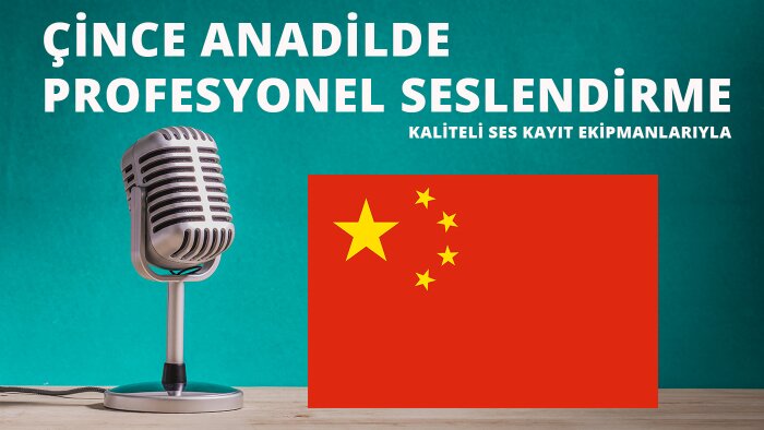 çince profesyonel seslendirme yaparım