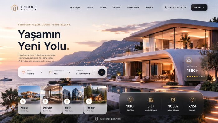 emlak ofisiniz için ilan portalı web sitesi yaparım