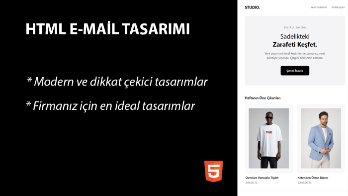 profesyonel e-mail tasarımı yaparım