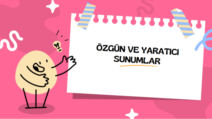 etkileyici ve akılda kalıcı sunumlar oluştururum