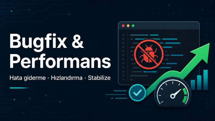web uygulamanızdaki hataları hızlıca düzeltirim