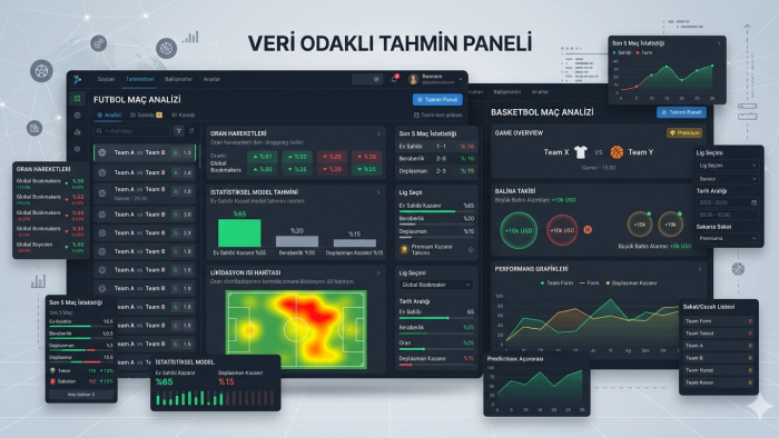 veri odaklı futbol ve basketbol tahmin sitesi kurarım