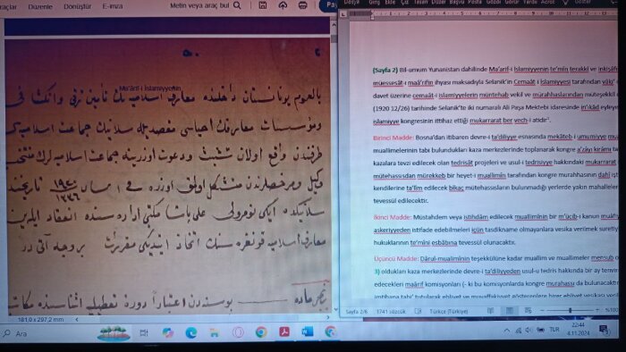 işini kolaylaştırmak için osmanlıca çeviri yaparım