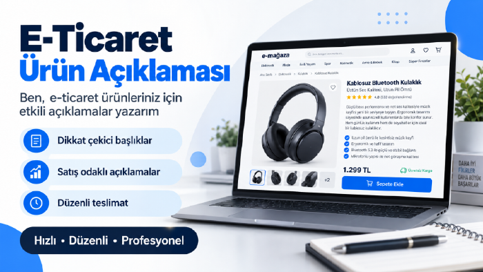 marka için özgün başlık ve yorumlar tasarlarım