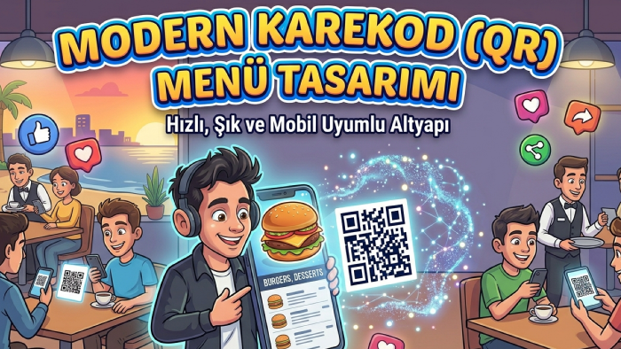 işletmeniz için modern karekod menü tasarlarım