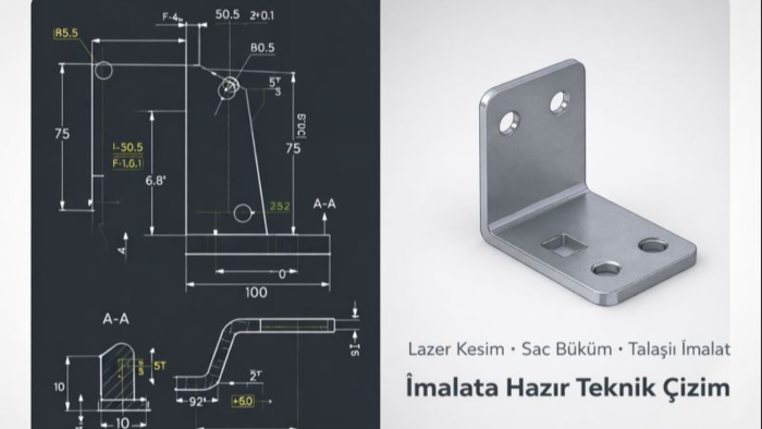 AutoCad ve SolidWorks ile 2d ve 3d çizimler yaparım