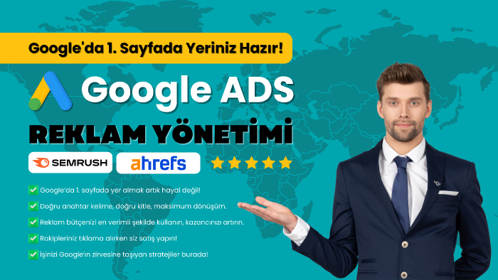 sizin için google reklam hesaplarınızı yönetebilirim