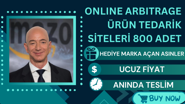 Amazon'da online arbitraj için ürün tedarik siteleri bulurum
