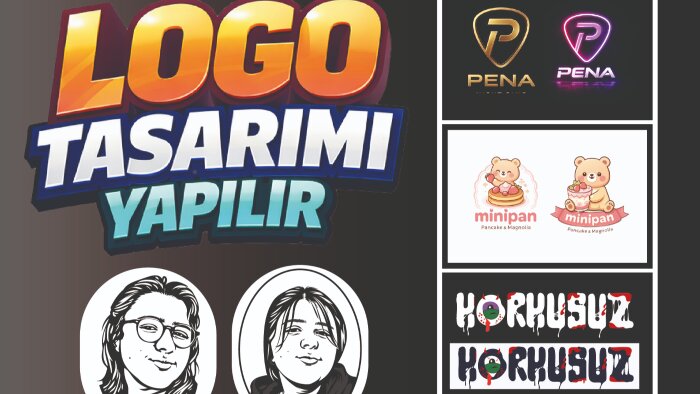  kişiye özel, özgün logo tasarımları yapabilirim