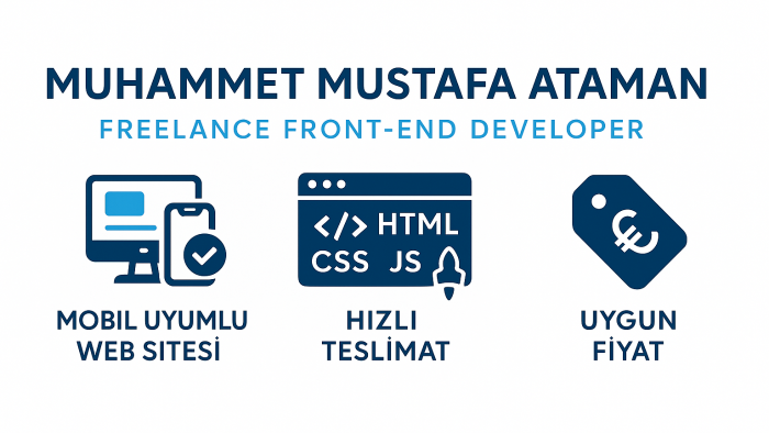 html, css, js ile modern ve hızlı web siteleri hazırlıyorum