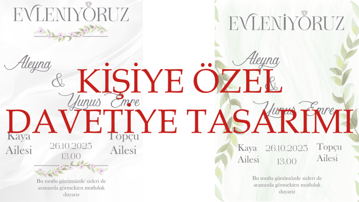 davetiye tasarlarım