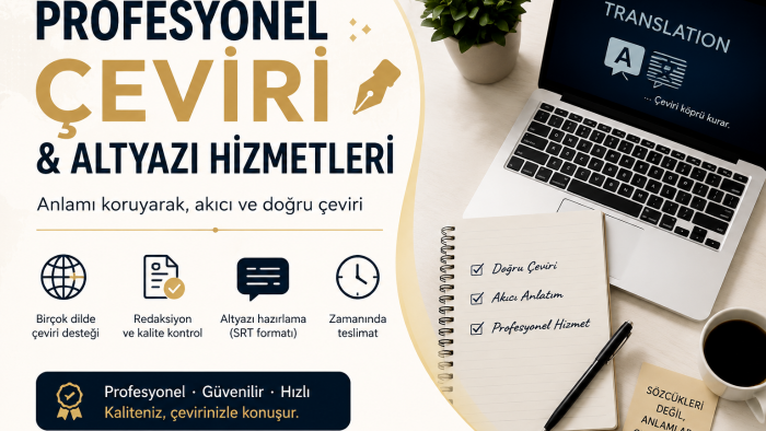 profesyonel altyazı ve çeviri hizmeti veririm