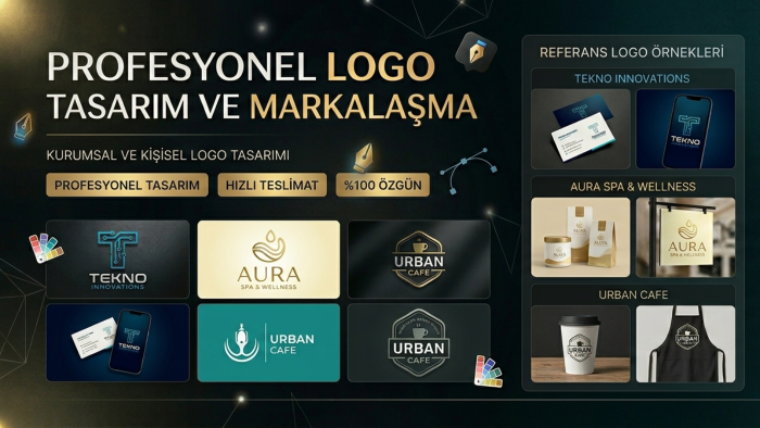 profesyonel ve markanıza değer katacak logolar tasarlarım