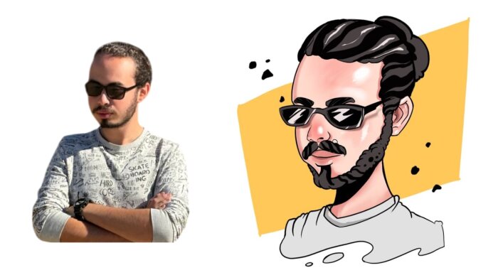 seni karikatür olarak çizerim