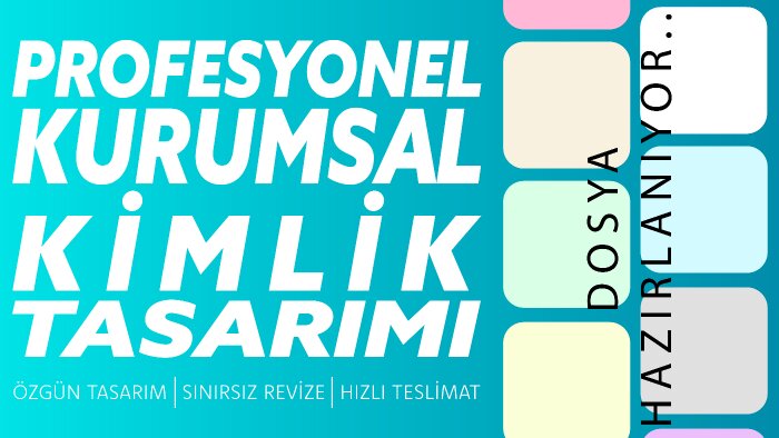 baskıya hazır modern kurumsal kimlik tasarlarım