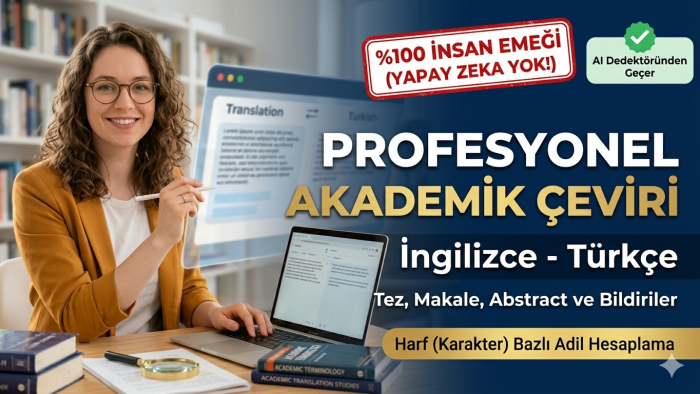 yapay zekasız, %100 manuel akademik çeviri yaparım