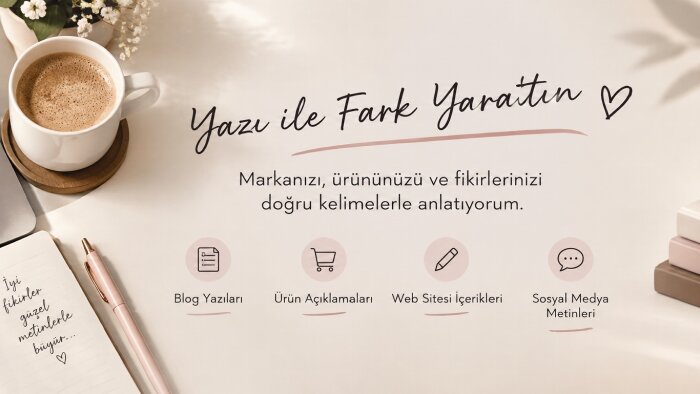 ürün açıklamaları ve Instagram metinleri yazıyorum