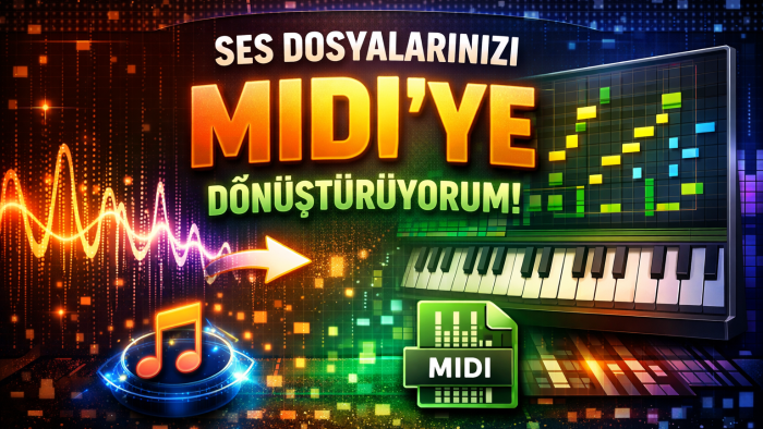 sample dosyalarınızı profesyonel midi’ye dönüştürürüm