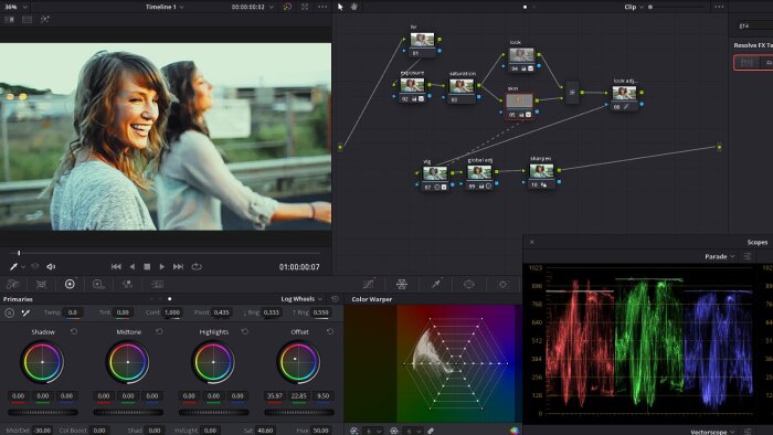 filmlerinize color correction ve color grading yapabilirim
