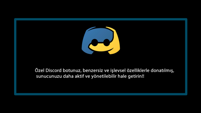 sunucuyu güçlendiren özel discord botu yaparım