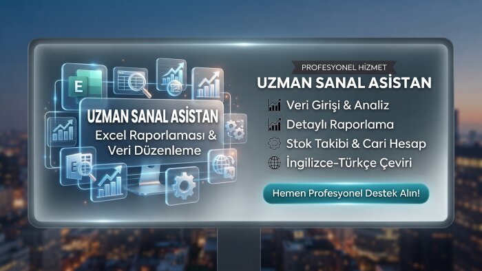 Excel verilerinizi en düzenli ve anlaşılır hale getiririm