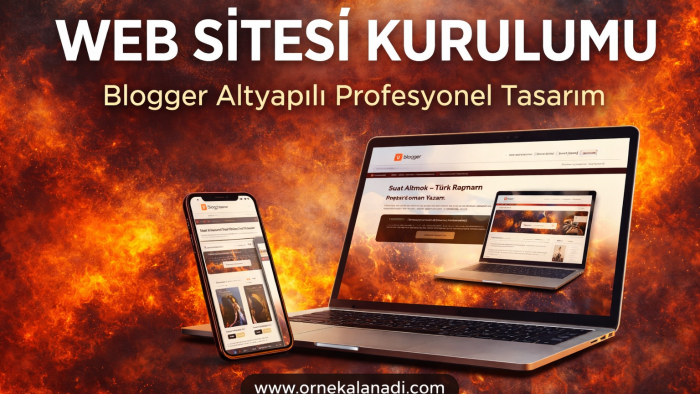 blogger altyapılı profesyonel web sitesi hazırlıyorum