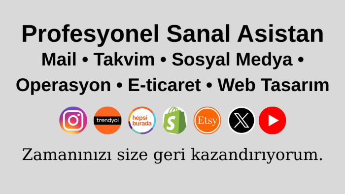 sanal asistanlık yaparım