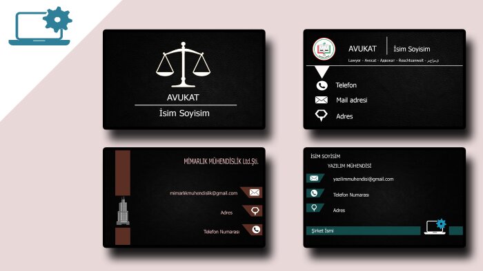 profesyonel kartvizit tasarımları yaparım
